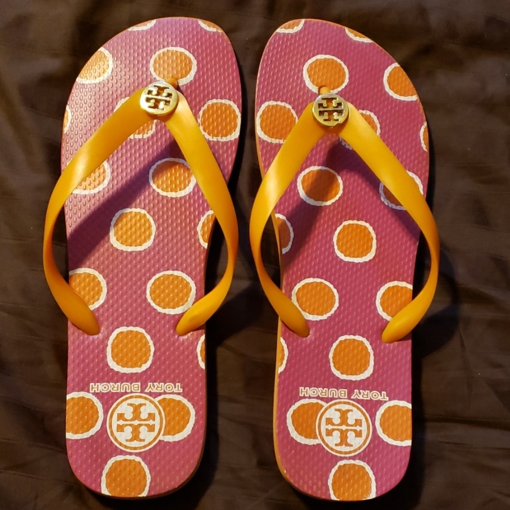 Tory Burch flip flops used